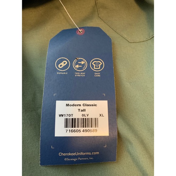 Cherokee Workwear Women's Straight Leg Elastic Waist Cargo Scrub PantsWW170 XLTT - Picture 5 of 7